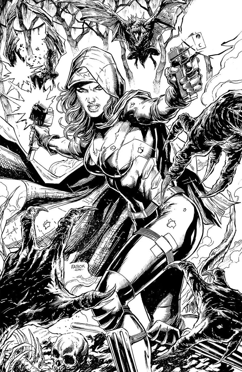 Nocterra #7 F 1:25 Jay Fabok B&W Virgin Variant (Mr) (02/02/2022) Image