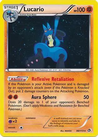 Lucario (Cosmos Holo) 080/113 - Miscellaneous Cards & Products Holofoil