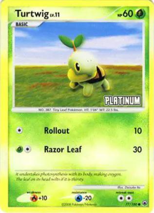 Turtwig [Platinum] 077/100 - Burger King Promos Reverse Holofoil