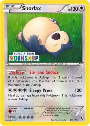 Snorlax (Build-a-Bear Workshop Exclusive) 080/106 - Miscellaneous Cards & Products