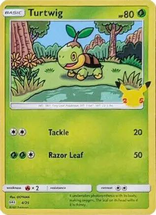 Turtwig 004/25 - McDonalds 25th Anniversary Promos