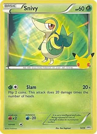 Snivy 005/25 - McDonalds 25th Anniversary Promos