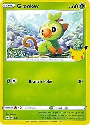 Grookey 008/25 - McDonalds 25th Anniversary Promos