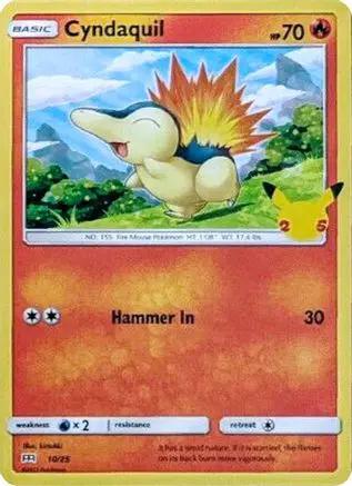 Cyndaquil 010/25 - McDonalds 25th Anniversary Promos Holofoil