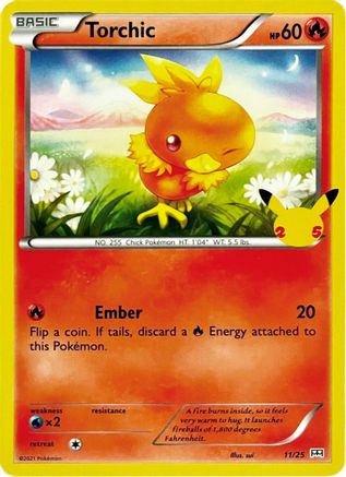 Torchic 011/25 - McDonalds 25th Anniversary Promos