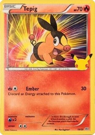 Tepig 013/25 - McDonalds 25th Anniversary Promos Holofoil