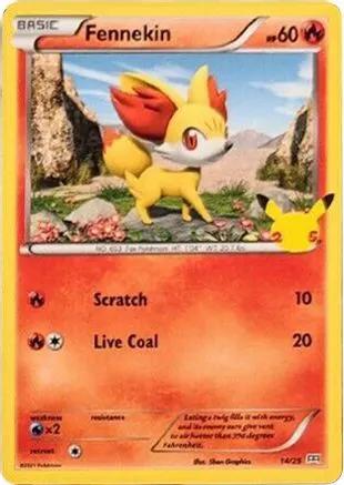 Fennekin 014/25 - McDonalds 25th Anniversary Promos Holofoil