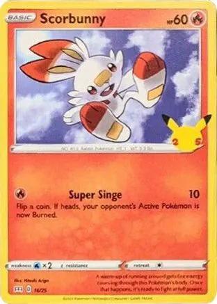 Scorbunny 016/25 - McDonalds 25th Anniversary Promos