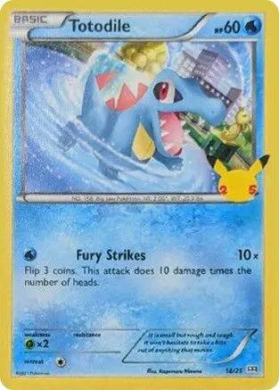 Totodile 018/25 - McDonalds 25th Anniversary Promos