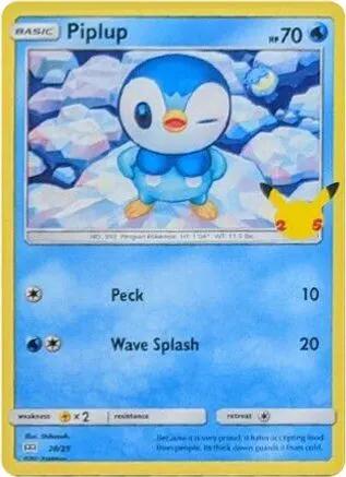 Piplup 020/25 - McDonalds 25th Anniversary Promos