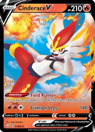 Cinderace V 018/072 - Shining Fates Holofoil