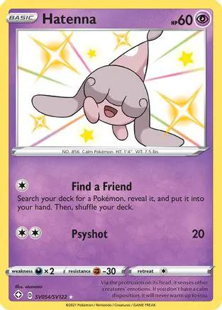 Hatenna SV054/SV122 - Shining Fates Shiny Vault Holofoil