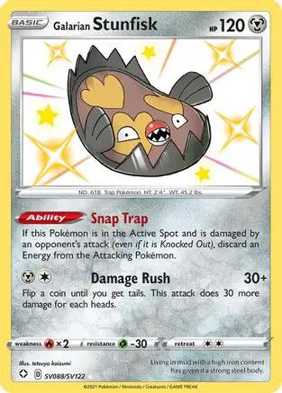 Galarian Stunfisk SV088/SV122 - Shining Fates Shiny Vault Holofoil