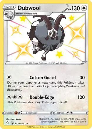 Dubwool SV104/SV122 - Shining Fates Shiny Vault Holofoil