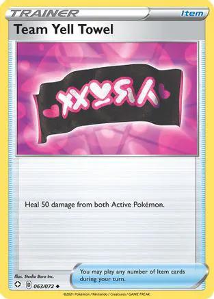 Team Yell Towel 063/072 - Shining Fates Reverse Holofoil