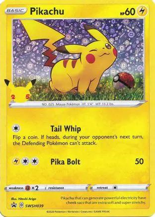 Pikachu (General Mills) SWSH039 - Miscellaneous Cards & Products Holofoil