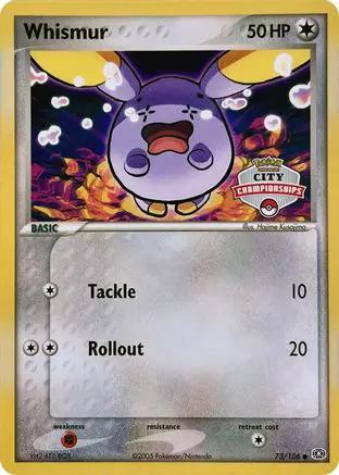 Whismur (City Championships) 073/106 - League & Championship Cards