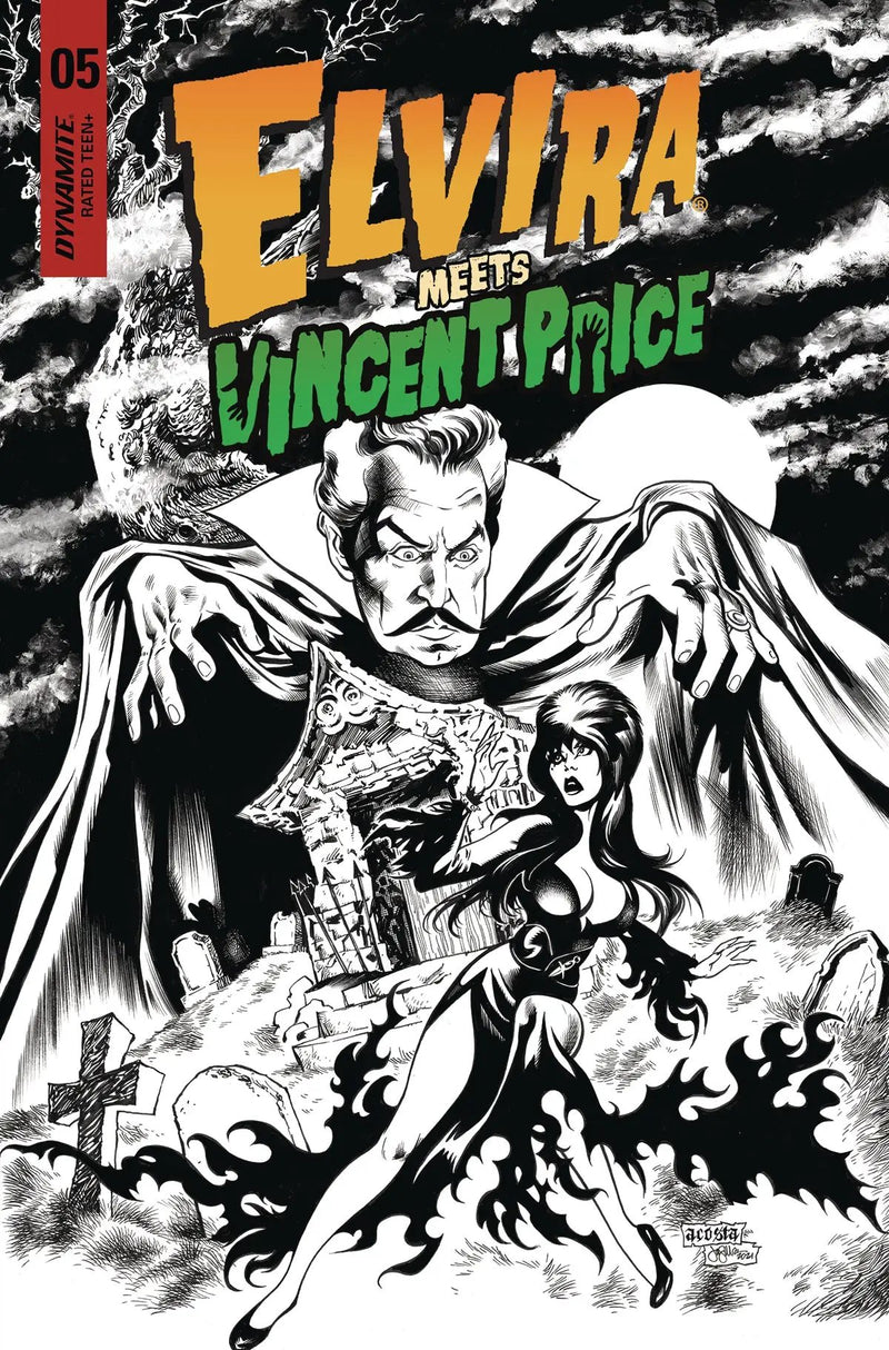 Elvira Meets Vincent Price #5 G 1:25 Acosta Line (03/09/2022) Dynamite