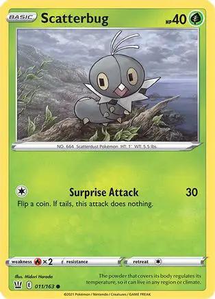 Scatterbug 011/163 - SWSH05 Battle Styles Reverse Holofoil