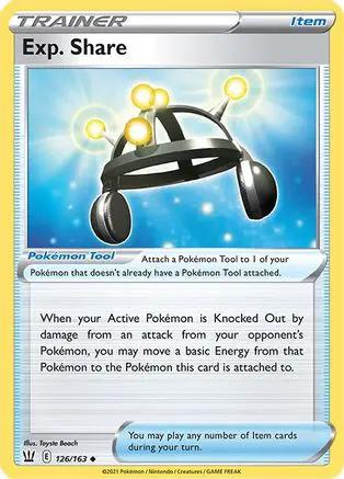 Exp. Share 126/163 - SWSH05 Battle Styles Reverse Holofoil