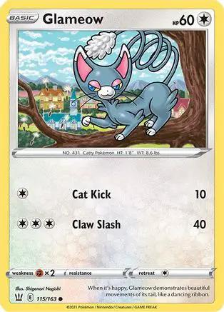 Glameow 115/163 - SWSH05 Battle Styles