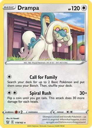 Drampa 119/163 - SWSH05 Battle Styles Reverse Holofoil