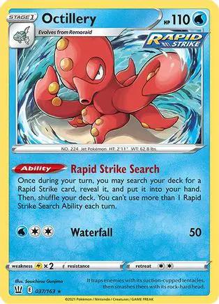 Octillery 037/163 - SWSH05 Battle Styles Reverse Holofoil