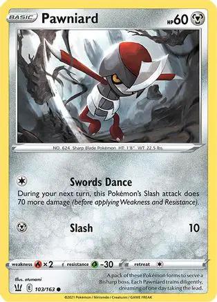 Pawniard 103/163 - SWSH05 Battle Styles Reverse Holofoil