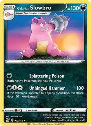 Galarian Slowbro 092/163 - SWSH05 Battle Styles Reverse Holofoil