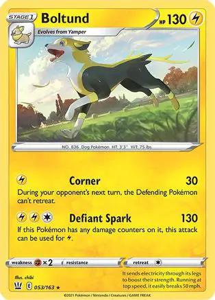 Boltund 053/163 - SWSH05 Battle Styles Reverse Holofoil