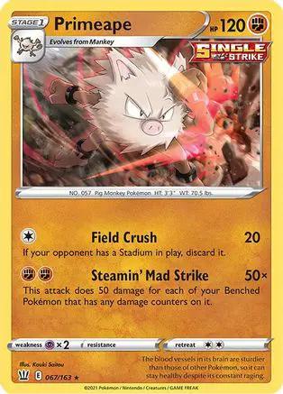 Primeape 067/163 - SWSH05 Battle Styles Reverse Holofoil