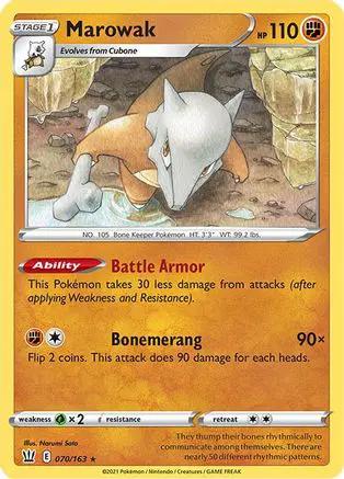 Marowak 070/163 - SWSH05 Battle Styles Reverse Holofoil
