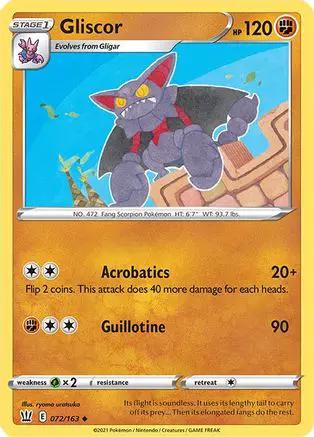 Gliscor 072/163 - SWSH05 Battle Styles Reverse Holofoil