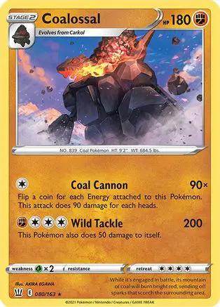 Coalossal 080/163 - SWSH05 Battle Styles Holofoil