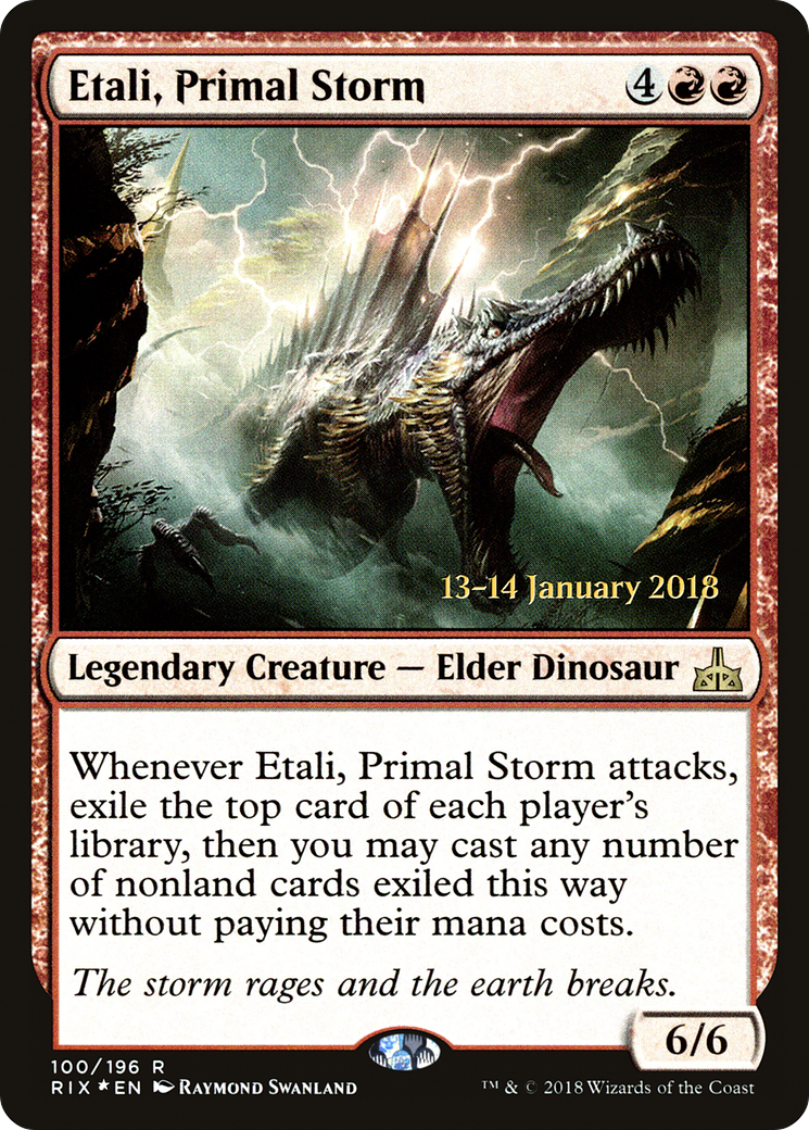 Etali, Primal Storm (PRE-100S) - Rivals of Ixalan Promos Foil