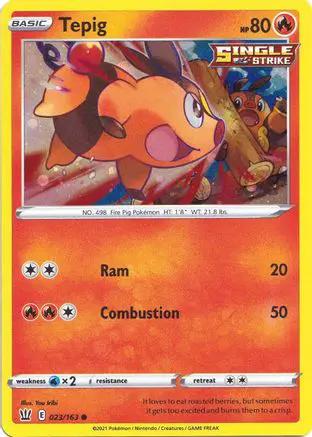 Tepig (Cosmos Holo) 023/163 - Miscellaneous Cards & Products Holofoil