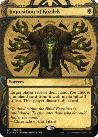 Inquisition of Kozilek (Foil Etched) (STA-031) - Strixhaven Mystical Archive (Borderless) Foil