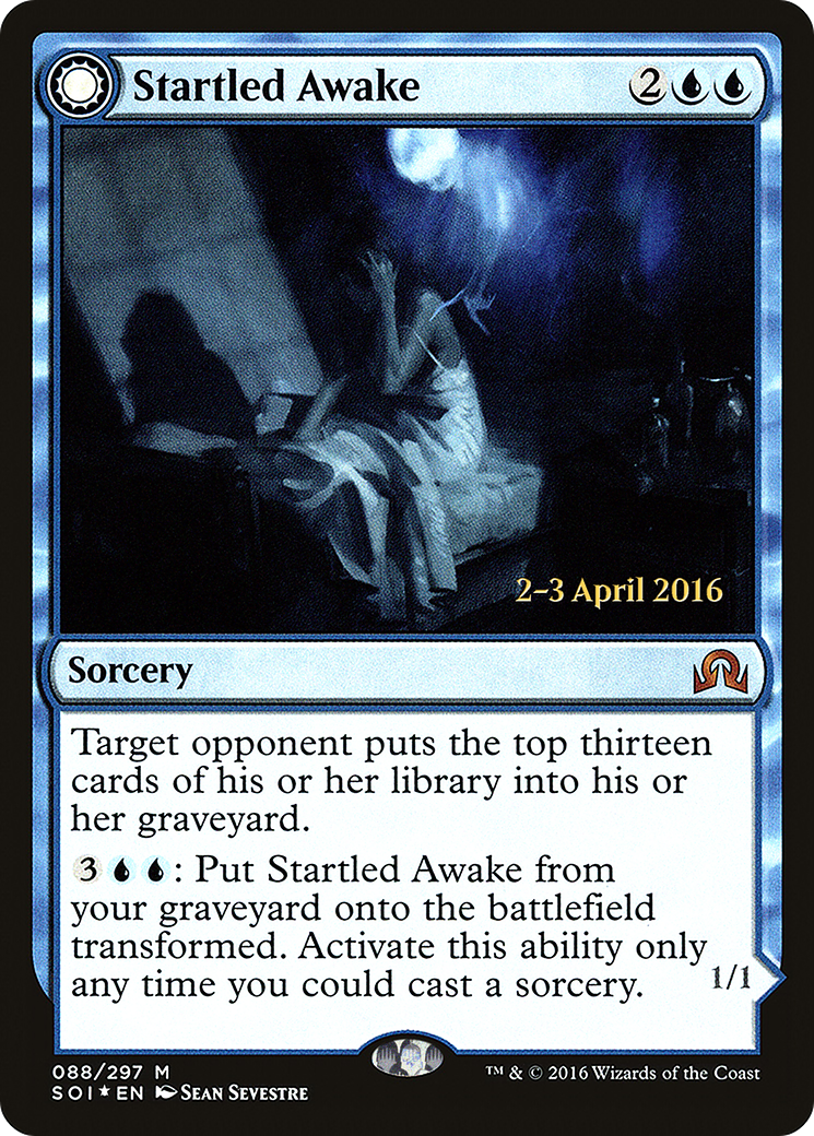 Startled Awake // Persistent Nightmare (PRE-88S) - Shadows over Innistrad Promos: (Double Faced Transform) Foil