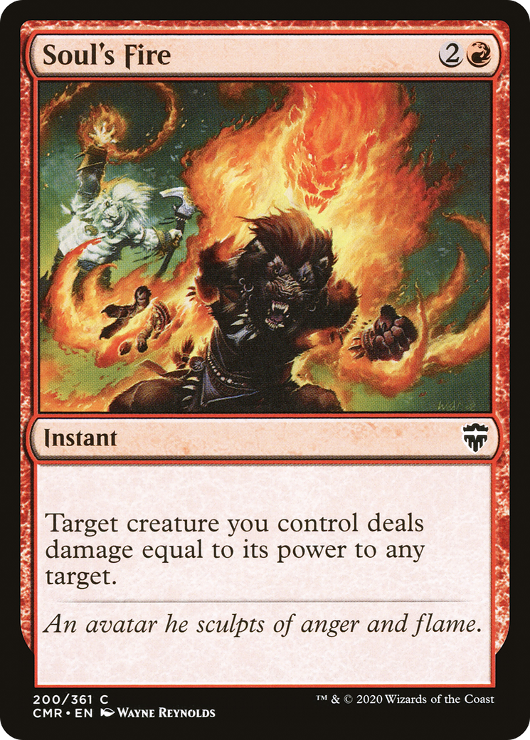 Soul's Fire (CMR-200) - Commander Legends Foil