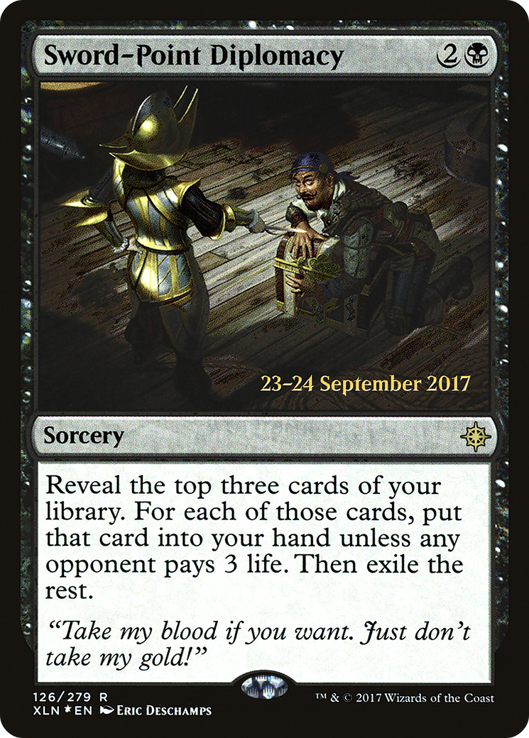 Sword-Point Diplomacy (PRE-126S) - Ixalan Promos Foil