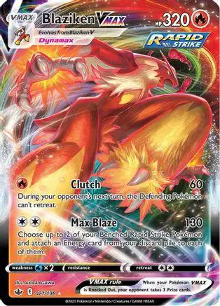 Blaziken VMAX 021/198 - SWSH06 Chilling Reign Holofoil