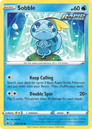 Sobble 041/198 - SWSH06 Chilling Reign