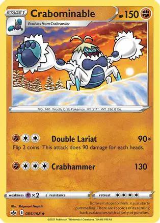 Crabominable 085/198 - SWSH06 Chilling Reign Reverse Holofoil