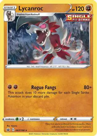 Lycanroc 087/198 - SWSH06 Chilling Reign Holofoil