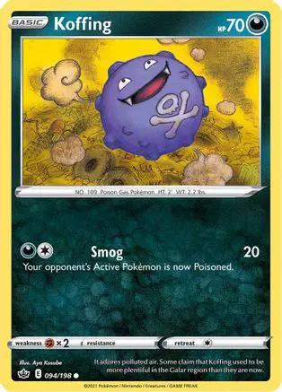 Koffing 094/198 - SWSH06 Chilling Reign Reverse Holofoil