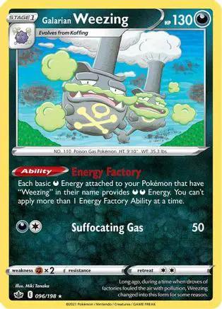 Galarian Weezing 096/198 - SWSH06 Chilling Reign