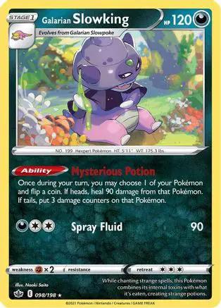 Galarian Slowking 098/198 - SWSH06 Chilling Reign Reverse Holofoil