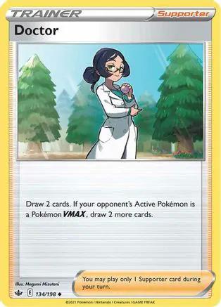 Doctor 134/198 - SWSH06 Chilling Reign Reverse Holofoil