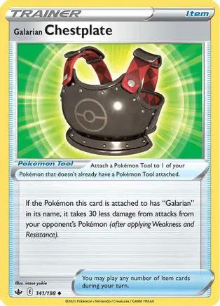 Galarian Chestplate 141/198 - SWSH06 Chilling Reign Reverse Holofoil