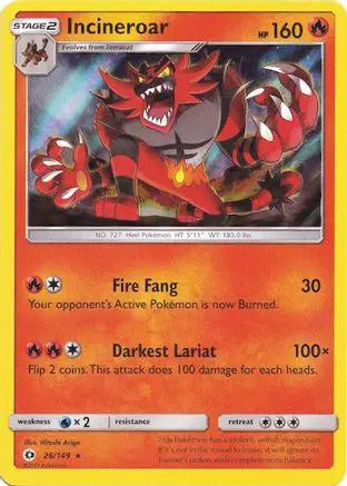 Incineroar (Water Web Holo) 026/149 - Miscellaneous Cards & Products Holofoil